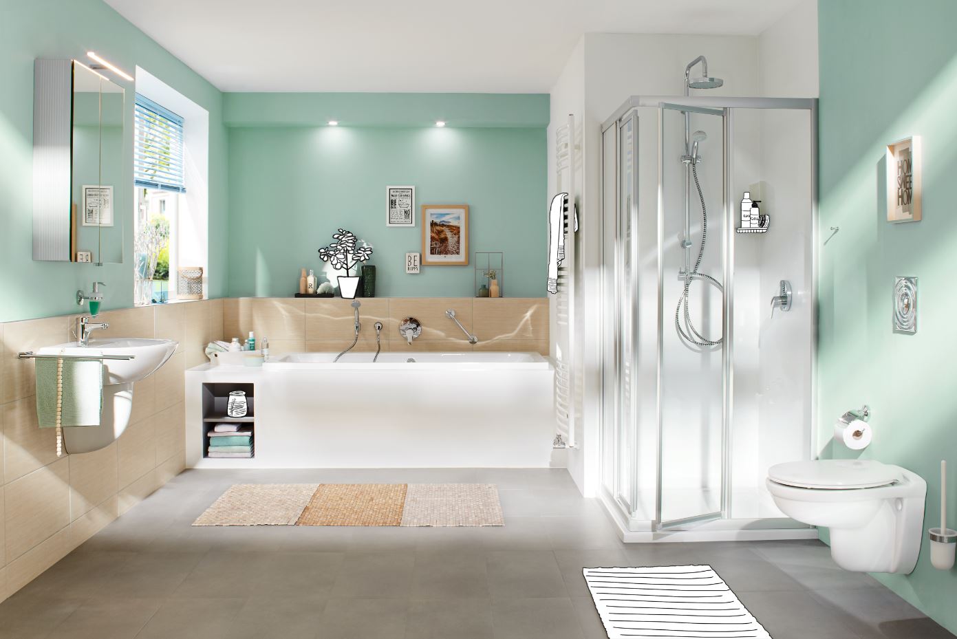 Badezimmer Neubauprojekt Sankt Augustin