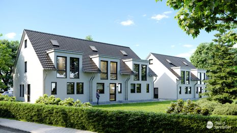 Neubauprojekt Dondorf Straßenperspektive