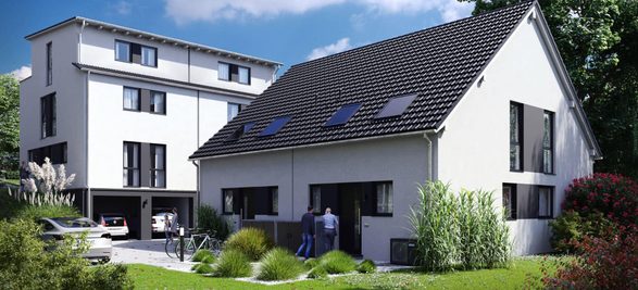 Außenansicht Neubauprojekt Birkenweg Lohmar