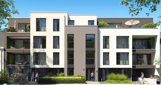 Frontansicht Neubauprojekt Vürfels in Bergisch Gladbach-Refrath