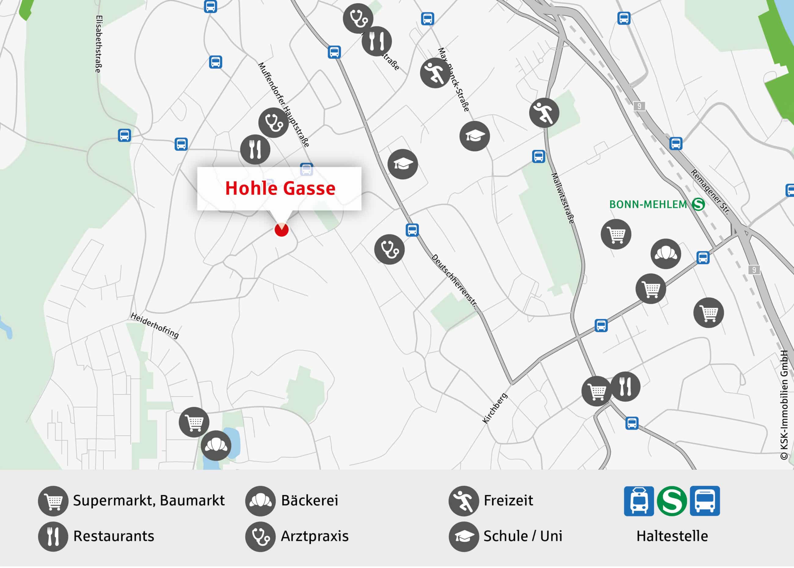 Kapitalanlage mit Ausblick in Bonn-Muffendorf. Lagebeschreibung.