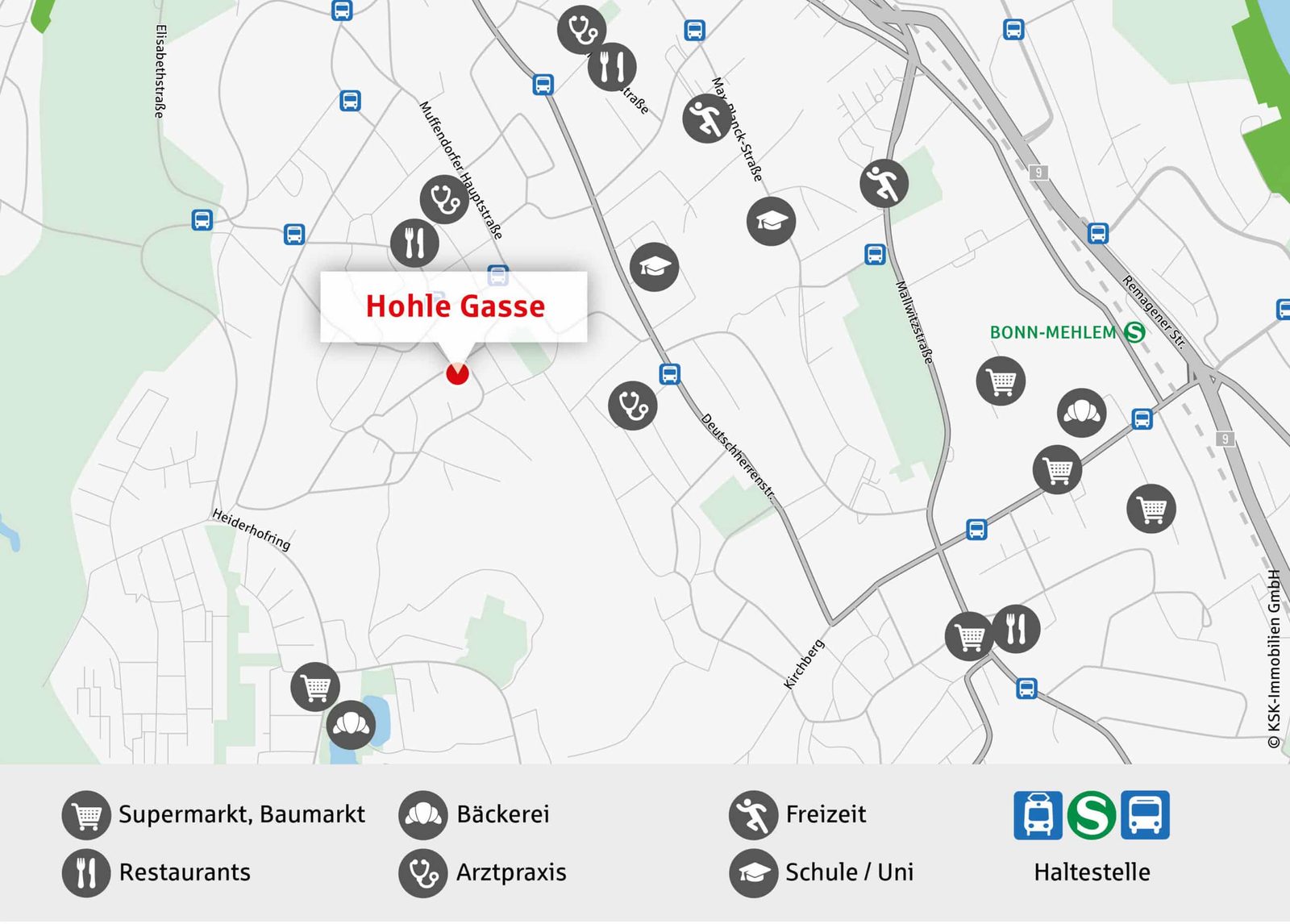 Kapitalanlage mit Ausblick in Bonn-Muffendorf. Lagebeschreibung.