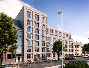 Außenansicht Mikrowohnprojekt Universe in Münster